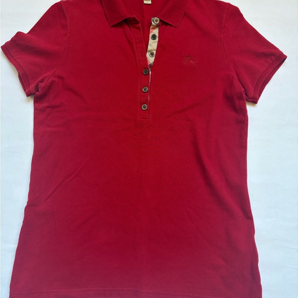 Burberry Brit Red women’s Polo shirt, size medium